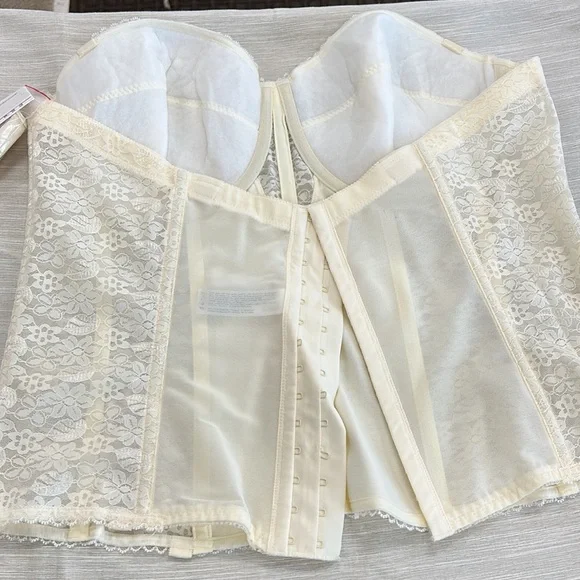 DOMINIQUE Colette Lace Strapless Bustier Corset Lingerie 8949 Ivory - Picture 3 of 4